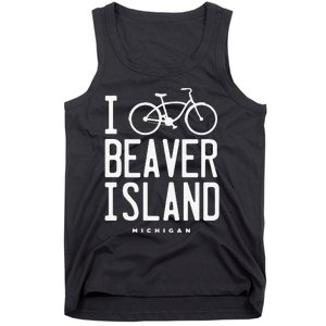 I Love Biking Beaver Island Michigan Tank Top