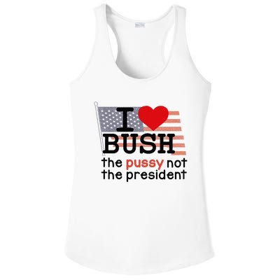 I Love Bush Ladies PosiCharge Competitor Racerback Tank