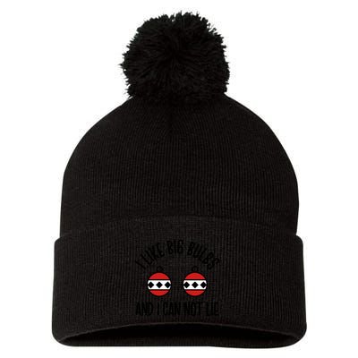 I Like Big Bulbs And I Can Not Lie Funny Christmas Balls Gift Pom Pom 12in Knit Beanie