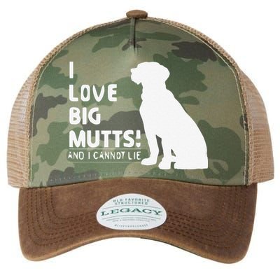 I Love Big Mutts And I Cannot Lie Funny Dog Lover Gift Legacy Tie Dye Trucker Hat