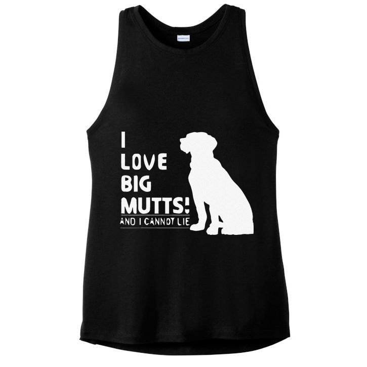 I Love Big Mutts And I Cannot Lie Funny Dog Lover Gift Ladies PosiCharge Tri-Blend Wicking Tank