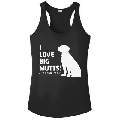 I Love Big Mutts And I Cannot Lie Funny Dog Lover Gift Ladies PosiCharge Competitor Racerback Tank