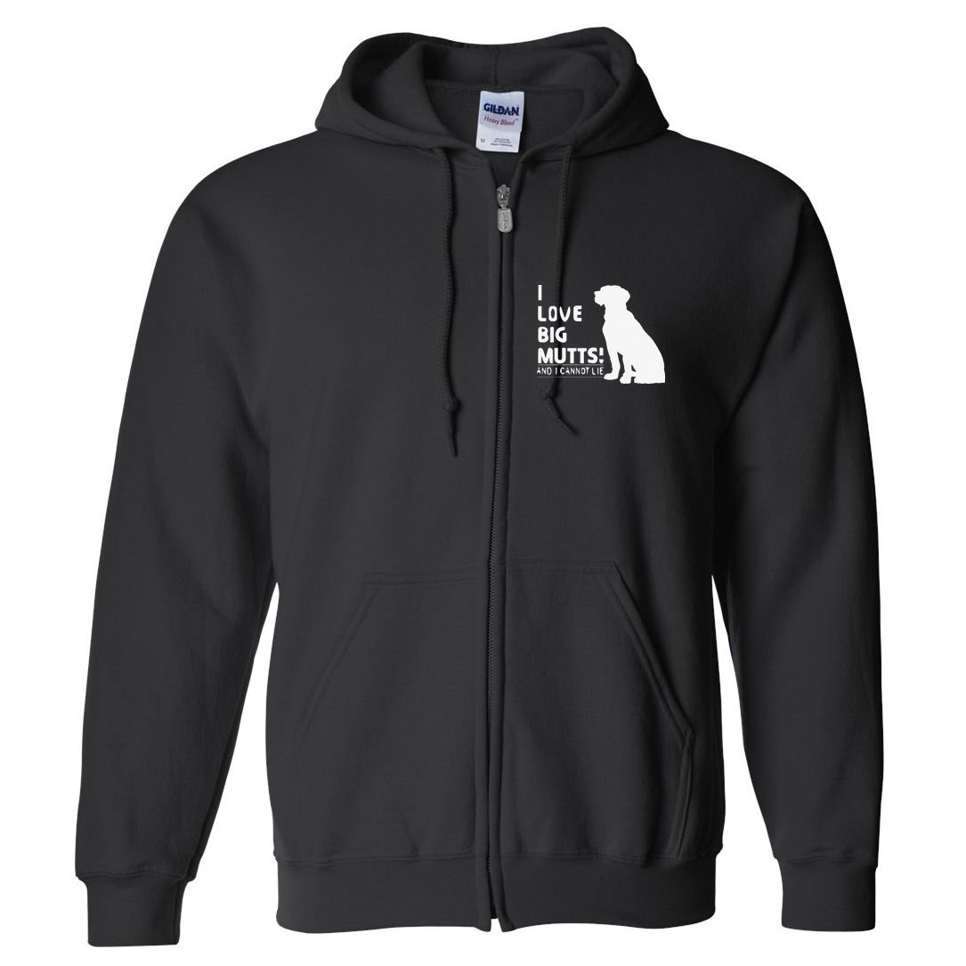 I Love Big Mutts And I Cannot Lie Funny Dog Lover Gift Full Zip Hoodie