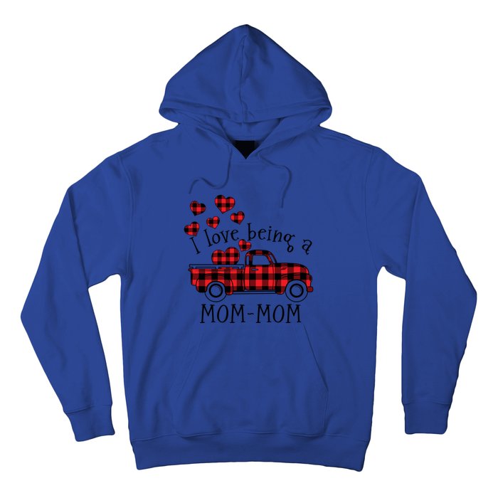 I Love Being A Momcute Giftmom Red Truck With Heart Valentine's Day Gift Hoodie