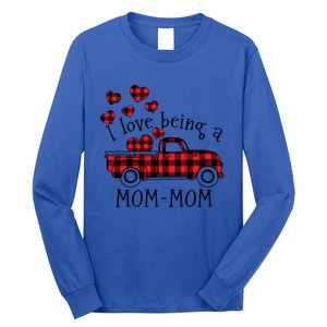 I Love Being A Momcute Giftmom Red Truck With Heart Valentine's Day Gift Long Sleeve Shirt