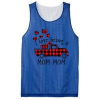 I Love Being A Momcute Giftmom Red Truck With Heart Valentine's Day Gift Mesh Reversible Basketball Jersey Tank