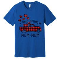 I Love Being A Momcute Giftmom Red Truck With Heart Valentine's Day Gift Premium T-Shirt