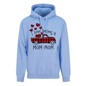 I Love Being A Momcute Giftmom Red Truck With Heart Valentine's Day Gift Unisex Surf Hoodie