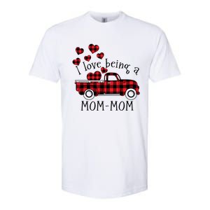 I Love Being A Momcute Giftmom Red Truck With Heart Valentine's Day Gift Softstyle CVC T-Shirt