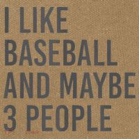 I Like Baseball And Maybe 3 People Cotton Canvas Backpack