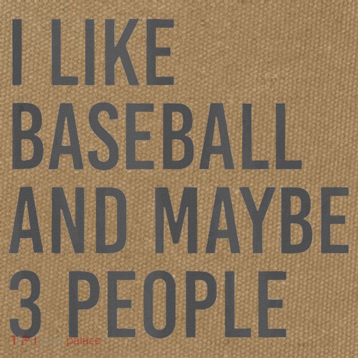 I Like Baseball And Maybe 3 People Cotton Canvas Backpack