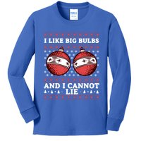 I Like Big Bulbs And I Cannot Lie Funny Matching Couples Gift Kids Long Sleeve Shirt