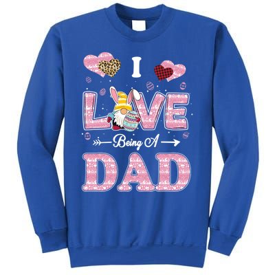 I Love Being Dad Easter Gnome Family Matching Gift Sweatshirt