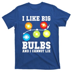 I Like Big Bulbs And I Cannot Lie Naughty Christmas Lights Cute Gift T-Shirt