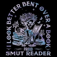 I Look Better Bent Over A Book Smut Reader Flat Bill Trucker Hat