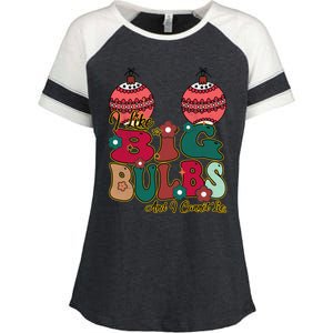 I Like Big Bulbs I Can Not Lie Christmas Couple Matching Cute Gift Enza Ladies Jersey Colorblock Tee