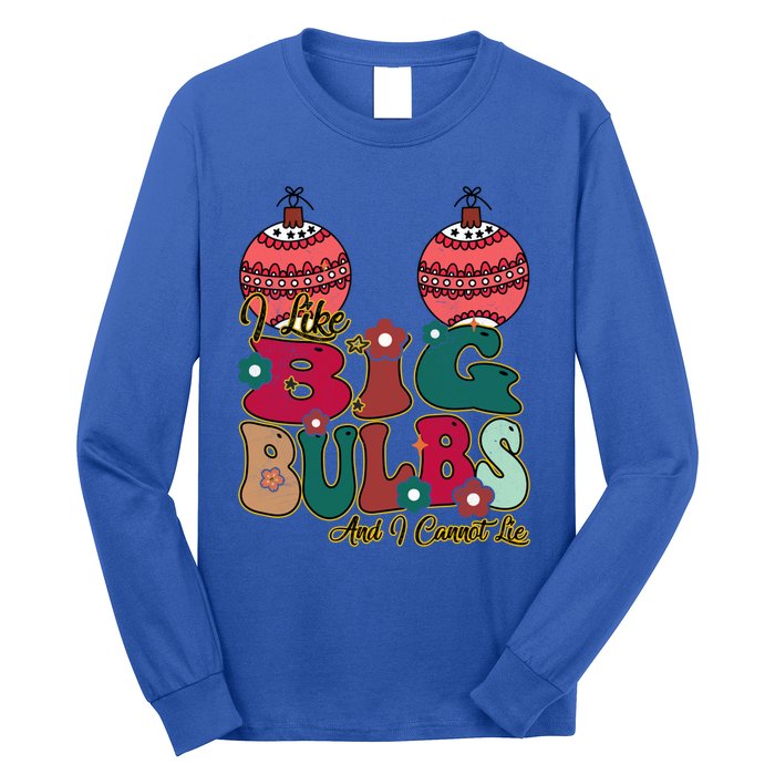 I Like Big Bulbs I Can Not Lie Christmas Couple Matching Cute Gift Long Sleeve Shirt