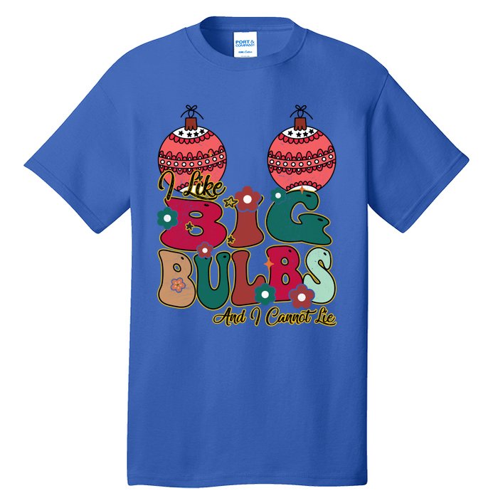 I Like Big Bulbs I Can Not Lie Christmas Couple Matching Cute Gift Tall T-Shirt