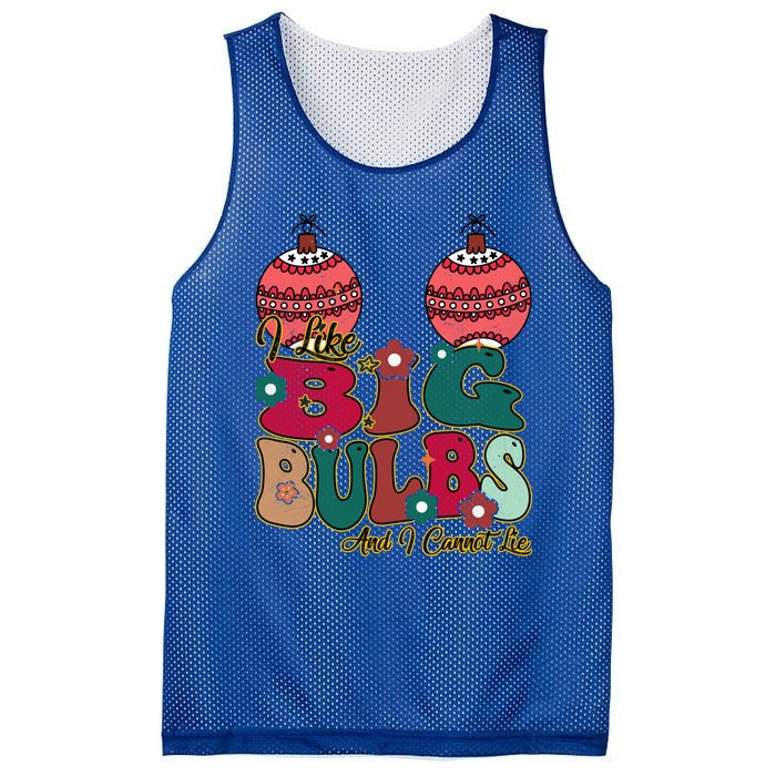 I Like Big Bulbs I Can Not Lie Christmas Couple Matching Cute Gift Mesh Reversible Basketball Jersey Tank