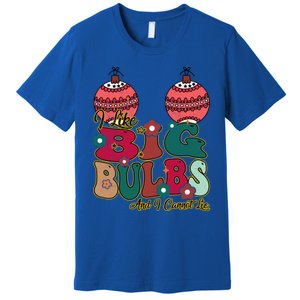 I Like Big Bulbs I Can Not Lie Christmas Couple Matching Cute Gift Premium T-Shirt