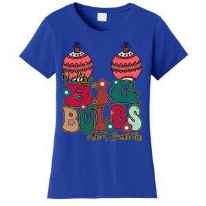 I Like Big Bulbs I Can Not Lie Christmas Couple Matching Cute Gift Women's T-Shirt