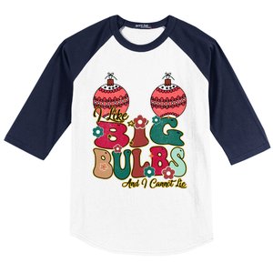 I Like Big Bulbs I Can Not Lie Christmas Couple Matching Cute Gift Baseball Sleeve Shirt