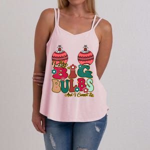 I Like Big Bulbs I Can Not Lie Christmas Couple Matching Cute Gift Women's Strappy Tank