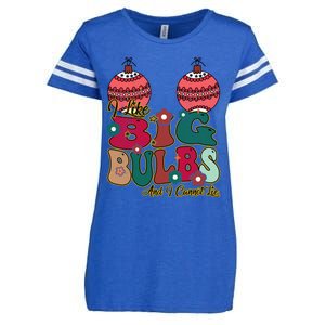 I Like Big Bulbs I Can Not Lie Christmas Couple Matching Cute Gift Enza Ladies Jersey Football T-Shirt