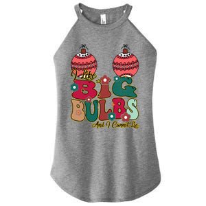 I Like Big Bulbs I Can Not Lie Christmas Couple Matching Cute Gift Women's Perfect Tri Rocker Tank