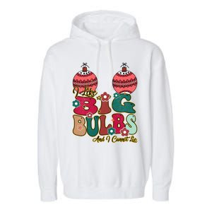 I Like Big Bulbs I Can Not Lie Christmas Couple Matching Cute Gift Garment-Dyed Fleece Hoodie