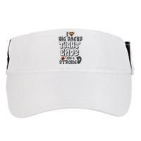 I Love Big Sacks Tight Ends And A Strong D Funny Football Adult Drive Performance Visor