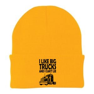 I Like Big Trucks And I CanT Lie Gift Knit Cap Winter Beanie