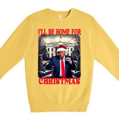 I Ll Be Home For Christmas Trump Premium Crewneck Sweatshirt