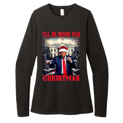 I Ll Be Home For Christmas Trump Womens CVC Long Sleeve Shirt