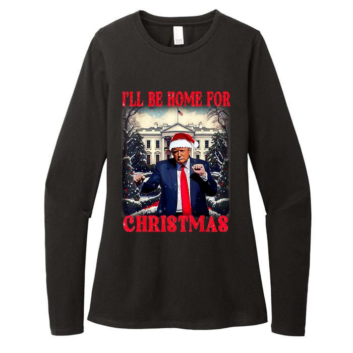 I Ll Be Home For Christmas Trump Womens CVC Long Sleeve Shirt