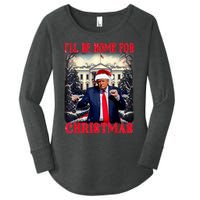 I Ll Be Home For Christmas Trump Women's Perfect Tri Tunic Long Sleeve Shirt