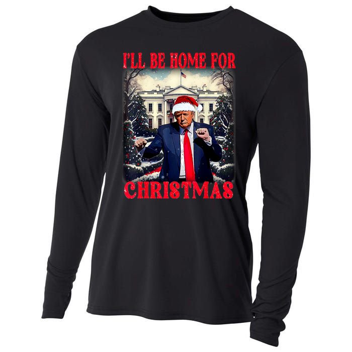 I Ll Be Home For Christmas Trump Cooling Performance Long Sleeve Crew