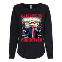 I Ll Be Home For Christmas Trump Womens California Wash Sweatshirt