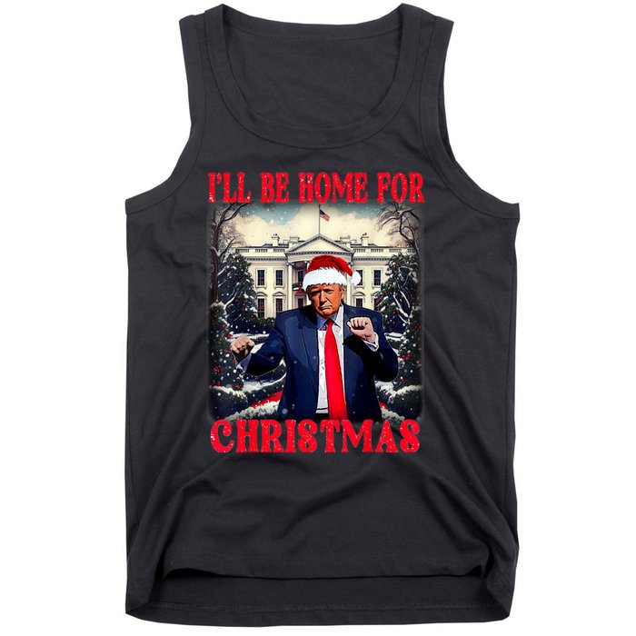 I Ll Be Home For Christmas Trump Tank Top