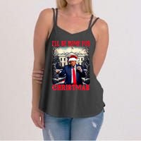 I Ll Be Home For Christmas Trump Women's Strappy Tank