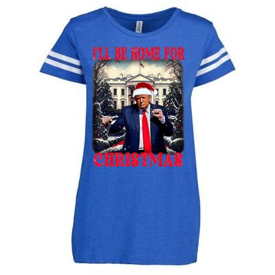 I Ll Be Home For Christmas Trump Enza Ladies Jersey Football T-Shirt