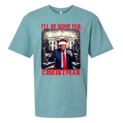 I Ll Be Home For Christmas Trump Sueded Cloud Jersey T-Shirt