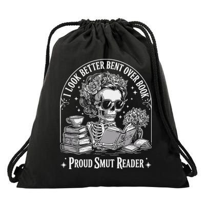 I Look Better Bent Over A Book Smut Reader Drawstring Bag