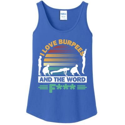 I Love Burpees Design For Aerobic Workout Gift Ladies Essential Tank