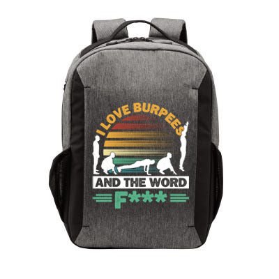 I Love Burpees Design For Aerobic Workout Gift Vector Backpack