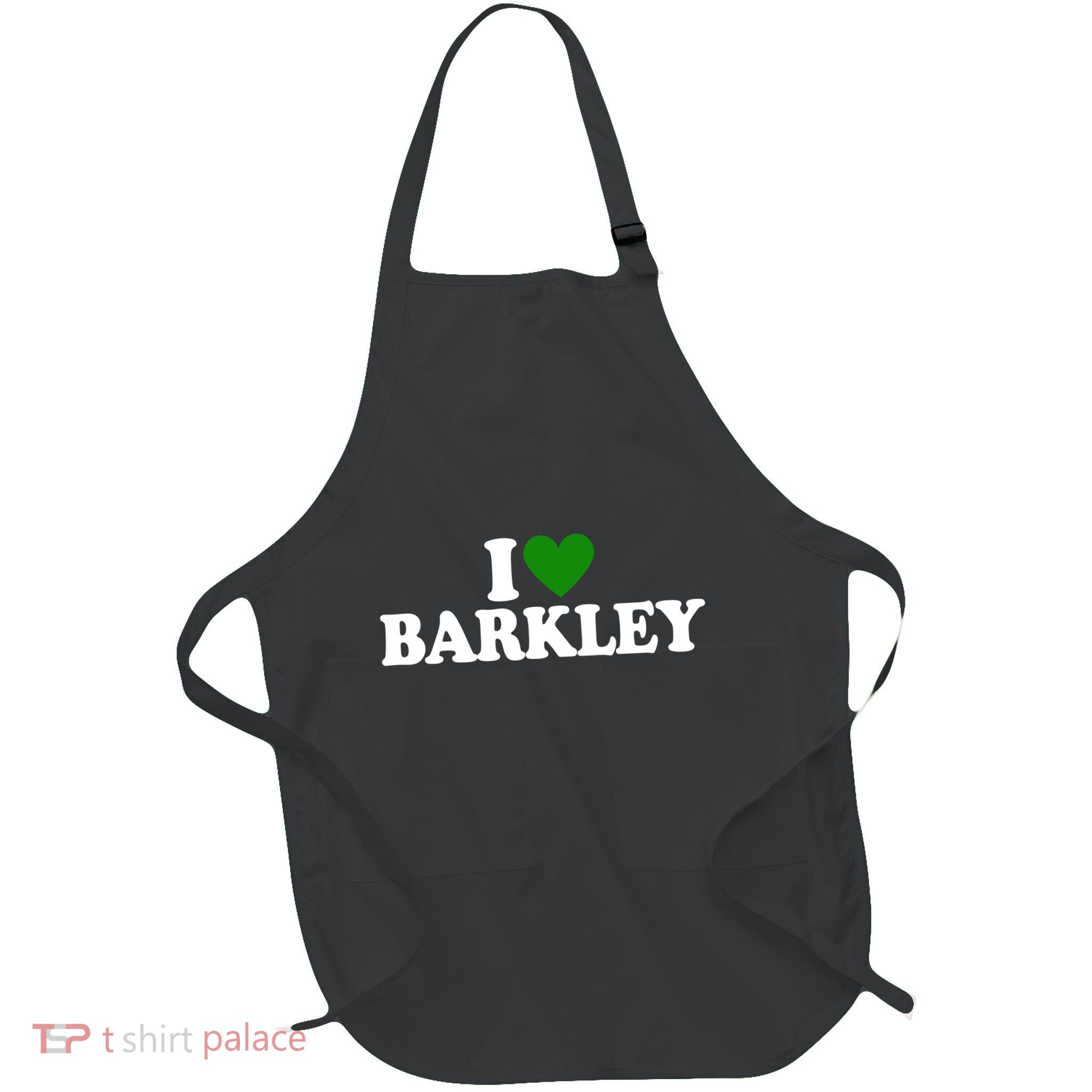 I Love Barkley St Patricks Day I Heart Barkley Apron