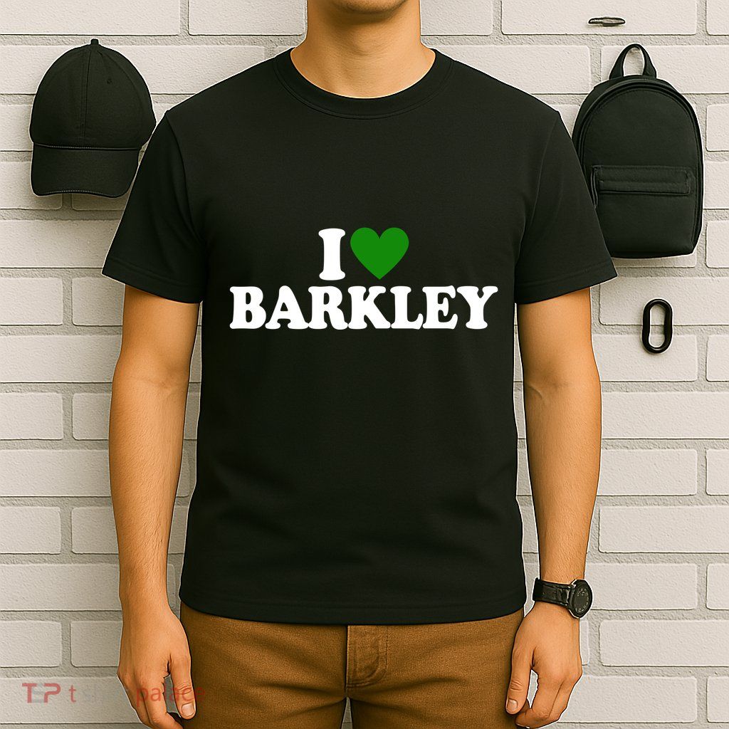 I Love Barkley St Patricks Day I Heart Barkley T-Shirt