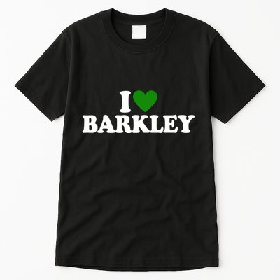 I Love Barkley St Patricks Day I Heart Barkley Tall T-Shirt