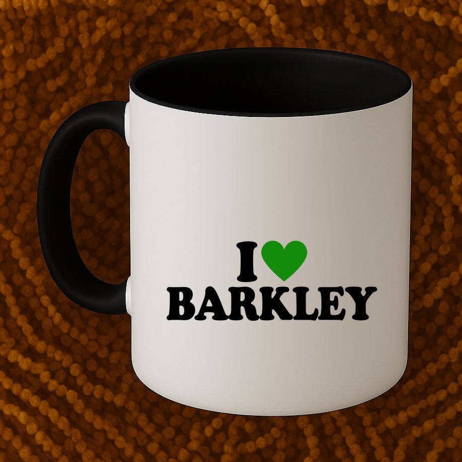 I Love Barkley St Patricks Day I Heart Barkley Mug