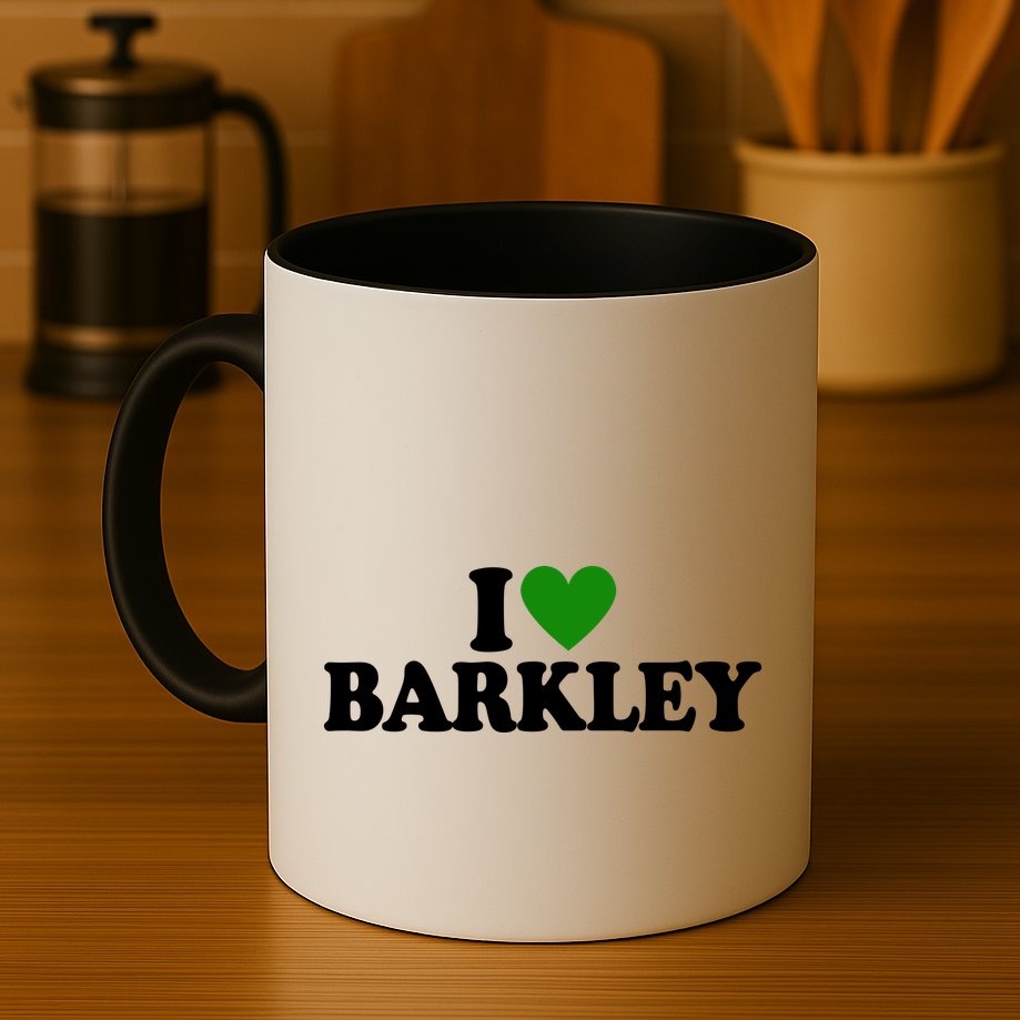 I Love Barkley St Patricks Day I Heart Barkley Mug